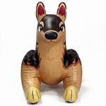 48" Long German Shepherd Inflatable - Brown color