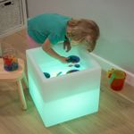 Sensory Mood Play Cube autism autistic lights colour Changing LED 400 x 400 x 40