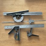 Moore & Wright  Engineers Combination Rule set and Depth Gauge