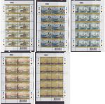 MALTA SG 1490-1494 MNH MINT STAMP SET 2006 NAVAL VESSELS FULL SHEETS
