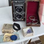 ROLLIE MAGIC  by Franke  & Heidecke,  Camera with  filters and other extras.