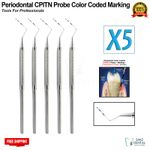 Periodontal Probes CPITN Probe Ball End Dental BPE PSR Screening Probes Set Of 5