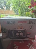 Haden Jersey Retro 4 Slice Toaster Steel Blue Extra Wide Slot 1630W 203601 