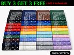 Bandana Cotton Paisley Mouth Protection Headband Head Wear Wrap Band Neck Scarf