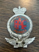 Motor Sport RAC Member Car Badge 1950s