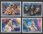 Queen Stamps set  Freddie Mercury Rock Music Pop Band mnh 2020
