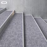 15PCS Non-Slip Stair Treads Mats Self Adhesive Carpet Tape 8 x 30" TPR Gray