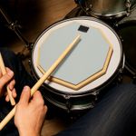 Double-Sided Drum Practice Pad with Stand Silent Snare Drum Training Kit