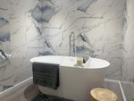 Glacier Blue Marble 1000mm Wide PVC Shower Wall Panel Wet Wall Cladding 2400mm