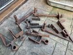 Field gate straps & hinge hanger   Vintage Collectable Forged gate hinges etc 