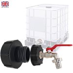 IBC Tank Adapter Connector S100X8 To Garden Tap w/ 3/4" Hose Fitting Fuel Water