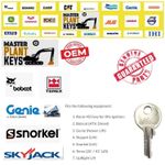 RONIS 455 Ignition Key for Man, Boom, Scissors Lifts fits Snorkel, Terex, Genie,