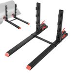 VEVOR 1814 kg Pallet Forks 149 cm Tractor Forks with Anti-Tilt & Stabilizer Bar