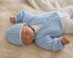BABY KNITTING PATTERN DK 61 ADAN BOYS OR REBORN DOLLS PRECIOUS NEWBORN KNITS