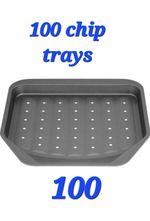 Chip Trays and Oven Tray. Non stick bakeware.  Dishwasher safe. Job lot of 100