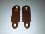falconry aylmeri anklets real cowhide leather small tan  brown 1 pair UK SELLER