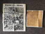 JACK THE RIPPER 1888 POLICE NEWS *(8 Page NEWSPAPER)* & *(RIPPER MURDER MAP)*