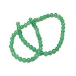Green Malaysian Jade Beads Plain Round 6mm Strand Of 57+
