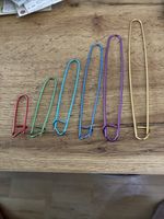 BN Knitting Crochet Stitch Holders X 6 Metal Colourful Crafts Gifts