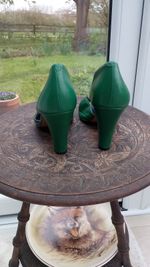 Vintage Style Green Size 5 Shoes
