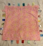 Taggies Big Taggie Daisy Flower Pink Fleece Comforter Security Blanket 45cm