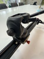 Manfrotto Slider with 128rc Head Tripod Head Excellent Condition