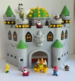 Super Mario Bowser Castle Playset +Jakks Figures Bowser, Mario, Parabones + more
