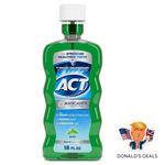 ACT Anticavity Fluoride Mouthwash, Alcohol Free Mint 18 fl oz (532 ml) UK SELLER