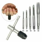 6Pcs TAP WRENCH & CHUCK SET TOOL T-HANDLE INCLUD M3 M4 M5 M6 M8 And DiE UK