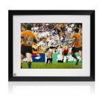 Jonny Wilkinson Signed England Rugby Photo: Moment Of Glory. Framed