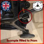 Rockit Rocker Universal Mounts 4 pack (Fits: Prams/ Strollers/ Swings/ Cots etc)