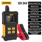 12V 24V Car Truck Battery Tester AGM GEL Lead Acid Battery Charging voltage Test