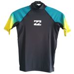 Billabong Kids Rash Vest Short Sleeve Rashy Contrast Gradient UPF50 Age 9-12yrs