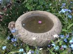 STONE GARDEN OLD STYLE ROCKERY DISH BIRDBATH FEEDER BOWL ORNAMENT CIRCULAR🕊