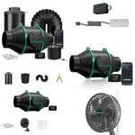 Mars Hydro 4'' 6'' Inline Fan Carbon Filter Extraction Fan Kits/Grow Tent Fan