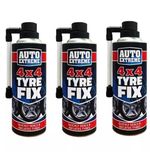 3 x LARGE TYRE QUICK FIX CAR EMERGENCY FLAT PUNCTURE 4x4 FOAM REPAIR KIT 450ML