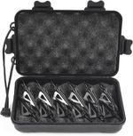 12 Pack 3 Fixed Blade Archery Hunting Broadheads Arrowheads 100 Grain with Stora