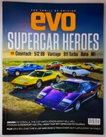 Evo magazine July 2026 Supercar Heroes: Countach, 512 BB, Vantage, 911 Turbo, M1