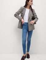 Marks & Spencer Womens Cotton Skinny Jeans in Mid Blue - M&S