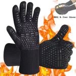 BBQ Grill & Oven Gloves – 800°C Extreme Heat-Resistant, Food-Grade UK