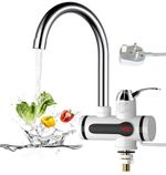 360° Electric Heating Tap Kitchen Bathroom Fast Instant Hot Water Heater Faucet