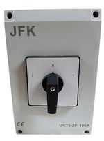 100 AMP GENERATOR CHANGEOVER SWITCH  3 POSITION 2 POLE IP65 SINGLE PHASE