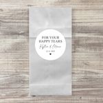 48 x For Your Happy Tears Stickers and Packets | Wedding Tissue Stickers | DIY