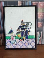 Antique 19th Century Chinese Export Fine Gouache Rice Pith Paper Painting