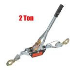2 Ton Dual Gear Power Puller Heavy Duty 2 Hook Cable Puller Hand Winch NEW