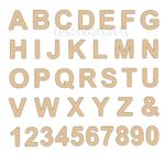 Arial Font - Wooden Letters & Numbers  2cm - 40cm - Alphabet - MDF