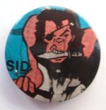 Sid Vicious 1970s/80s Original Pin Badge Sex Pistols Punk #2