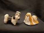 Pair X 2 Shih Tzu Dog Ornaments Figurines
