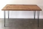 ***Rustic Wooden Desk***-Work from home- Hairpin Leg Desk-Home Office-Industrial