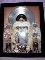 Michael Jackson Platinum Music Award Epic Award "Dangerous"